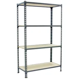 Simonrack Schwerlastregal, Lagerregal, 150x100x40 cm, Traglast pro Boden: 150 kg, 4 Stk., Stecken, Grau)