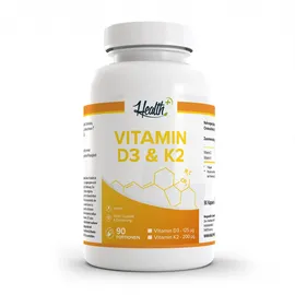 HEALTH+ Vitamin D & K2 Kapseln 90 St.
