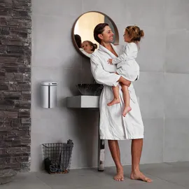 Relaxdays Kosmetikeimer 3 l Silber