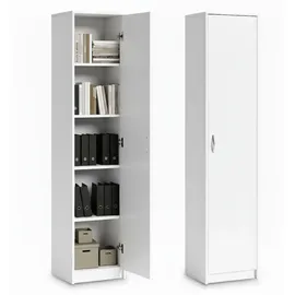 home collective Bücherregal 50 x 35 x 180 cm Weiß