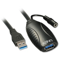 Lindy USB 3.0 Aktivverlängerung, Schwarz
