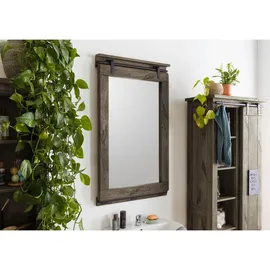 Massivmoebel24 Spiegel Mango 65 x 110 cm Grau