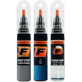 FIRANTO Lackstift Autolack Reparaturset für Mazda 44J Dynamic Blue - 3-in-1 Autolack Kratzer Reparaturstift 15ml Grundierung, Klarlack