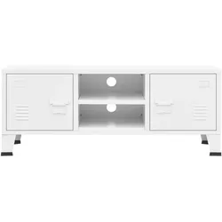 vidaXL TV-Schrank Industrie-Stil Weiß 105x35x42 cm Metall