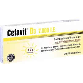 Cefak Cefavit D3 7.000 I.E. Filmtabletten 20 St.