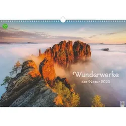 Walter Panorama Bildkalender 5161435144, Wunderwerke der Natur, 1 Monat / 1 Seite, 49x34cm, 2025 4061947026986 Walter Panorama