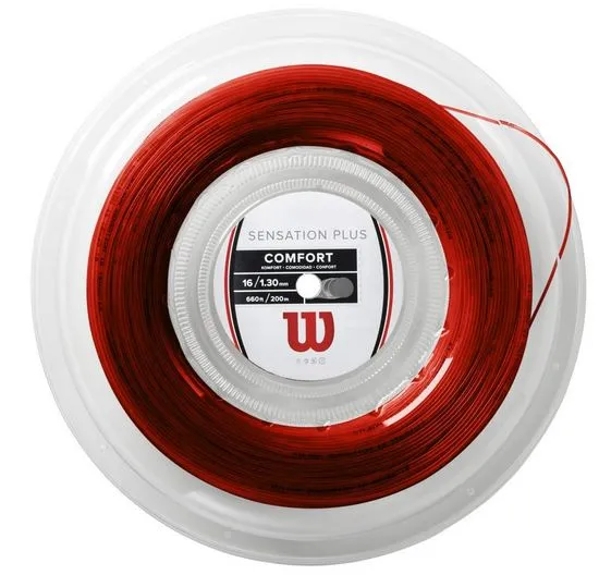 Tennissaite - Wilson - SENSATION PLUS - rot - 200 m