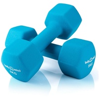 Body & Mind Hantel-Set Gymnastikhanteln Kurzhanteln, (Dumbbells, Effektives Krafttraining), Fitness Workout für Zuhause blau