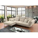 Set One by Musterring Ecksofa SO 4500 Cord Beige Creme