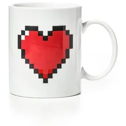 Gadget Master Pixel Heart Mug, farbwechselnd, inspiriert von 8-Bit-Art, 330 ml