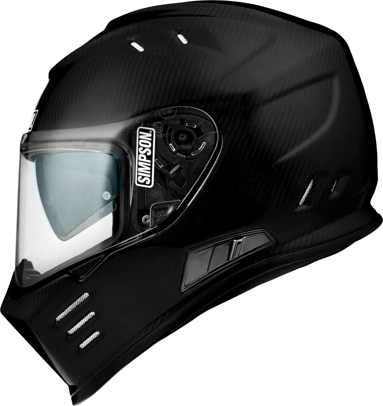 Simpson Venom Carbon, casque intégral - Noir - S