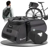MIVELO 3in1 Gepäckträgertasche grau/silber