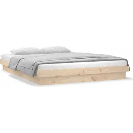 vidaXL Massivholzbett 120 x 200 cm Braun