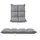 [en.casa] Bodensessel Deinze Polyester 110 x 2 x 70 cm Silber verstellbar mit Liegefunktion