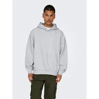 Only & Sons Kapuzenpullover in Light Grey Melange |