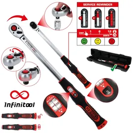 KS Tools 1" INFINITOOL Ratschen-Drehmomentschlüssel, 200-1000 Nm