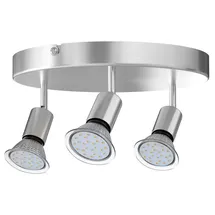 monzana 3-flammig rund silber
