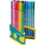 Stabilo - Premium-Filzstift - Pen 68 ColorParade in türkis - 20er Tischset