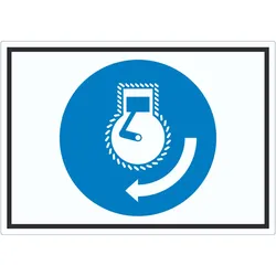 Motor starten beim Aussetzvorgang Symbol Aufkleber A5 (148x210mm)