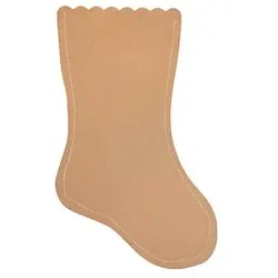 Rayher Bastelzubehör Papier-Weihnachtsstrümpfe braun 6 St.