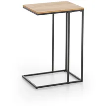 xonox.home Couchtisch Schwarz Metall 30 x 58 x 40 cm