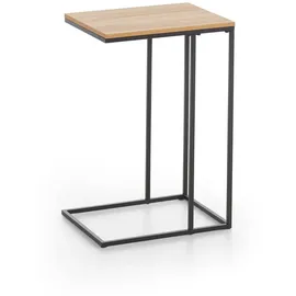 xonox.home Couchtisch Schwarz Metall 30 x 58 x 40 cm