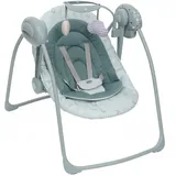 Chicco Swing&Play Elektrische Babyschaukel ab 0 Monaten+, 5 Schaukelgeschwindigkeiten, Beruhigende Melodien, Klappbar, Kompakt und Platzsparend, 2-fach verstellbare Rückenlehne, ab 0 Monaten