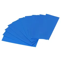 10x Schrumpffolie kompatibel 18650 Zellen (blau)
