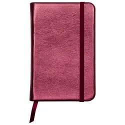 Clairefontaine 4x Notizbuch fest Cuirisé TM 72 Blatt blanko, A6 - 10,5x14,8cm - Kirsche 400096C