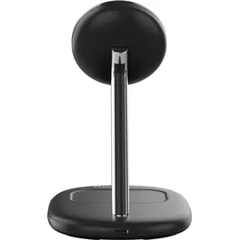 Canyon Ladestation fr Mobiltelefone, WCS-205, Qi2, 2 in 1, kabellos, schwarz - Schwarz