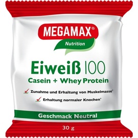 MEGAMAX Eiweiß 100 Neutral Pulver 30 g