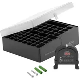 Ansmann Batteriebox inkl. Tester für 56 Batterien AAA AA 9V