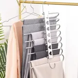 Pa 2er-pack Hosenbügel 8 In 1, Platzsparende Kleiderbügel Für Hosen, Schals, Krawatten, Gürtel
