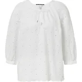 QS Bluse mit Lochstickerei Weiß 44
