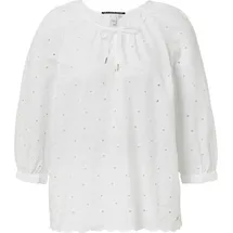 QS Bluse mit Lochstickerei Weiß 44
