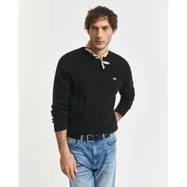 GANT Herren Pullover schwarz, unifarben, schwarz, NOS