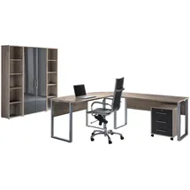 MID.YOU Büro Office Edition Set 3 Sonoma Eiche/Anthrazit