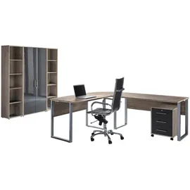 MID.YOU Büro Office Edition Set 3 Sonoma Eiche/Anthrazit