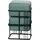 [en.casa] Hocker Tas 38 x 38 x 38 cm Grün
