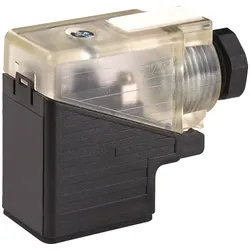 Murr Elektronik Ventilstecker SVS Industriestandard Schwarz Transparent Pole 2+