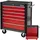 Trutzholm Werkstattwagen Stahl 78 x 64 cm rot abschließbar 6 Schubladen