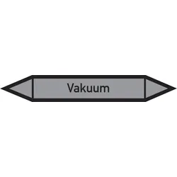 Rohrleitungskennzeichen Vakuum - 187x26 mm Folie selbstklebend