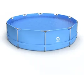 Avenli Frame Pool Runder Stahlrahmenpool 360 x 76 cm Blau ohne Pumpe mit Anleitung