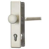 ABUS Tür-Schutzbeschlag HLS214 F2, neusilber (die Verpackung kann variieren), 83068, Wechselgarnitur