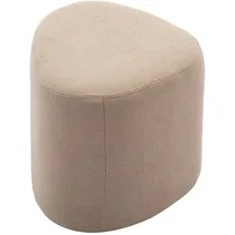 sweeek - Hocker in Kieselsteinform mit Stoffbezug