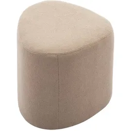 sweeek - Hocker in Kieselsteinform mit Stoffbezug