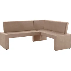 Home affaire Eckbank »Barcelona«, In verschiedenen Stoffen und Farben Home affaire beige