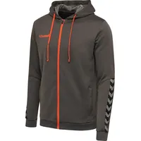 hummel Herren Hmlauthentic Poly Zip Hoodie, Asphalt, L