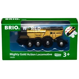 BRIO Goldene Batterielok mit Licht und Sound (63363000)