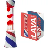 FISURA - Lavalampe Friseurladen.Friseurladen gestempelter Sockel, transparent Flüssigkeit und rote Lava. Lavalampe mit Ersatzbirne.11 x 11 x 39,5